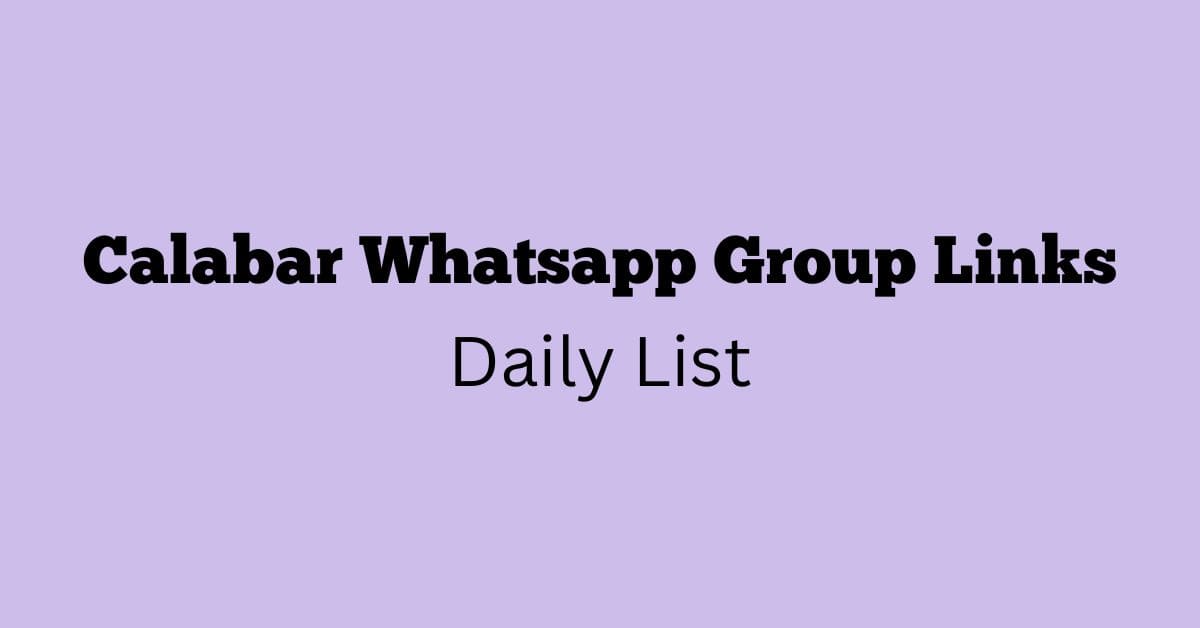 Calabar Whatsapp Group Links Daily List