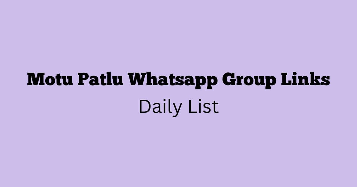 Motu Patlu whatsapp Group Links