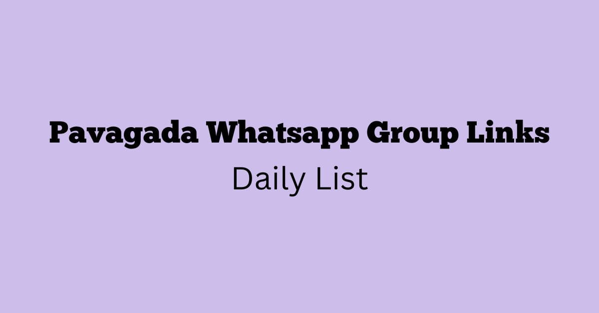 Pavagada Whatsapp Group Links Daily List