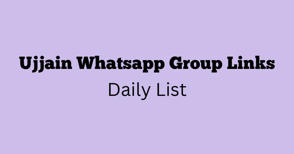 Ujjain Whatsapp Group Links Daily List