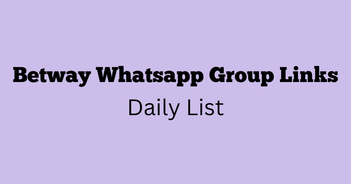 Betway Whatsapp Group Links Daily List