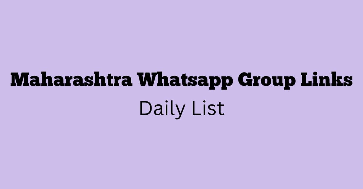 Maharashtra Whatsapp Group Links Daily List